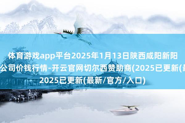 体育游戏app平台2025年1月13日陕西咸阳新阳光农副产物有限公司价钱行情-开云官网切尔西赞助商(2025已更新(最新/官方/入口)