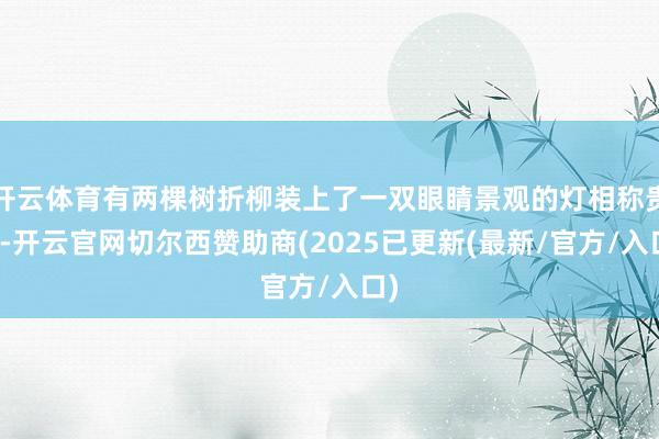 开云体育有两棵树折柳装上了一双眼睛景观的灯相称贵重-开云官网切尔西赞助商(2025已更新(最新/官方/入口)