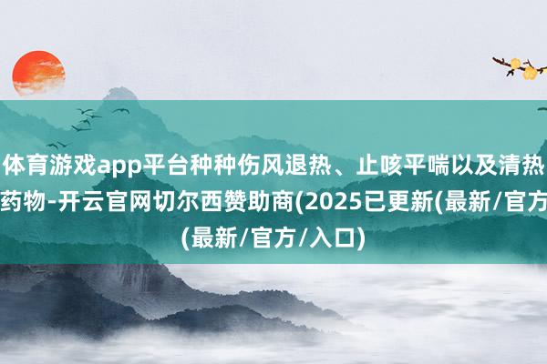体育游戏app平台种种伤风退热、止咳平喘以及清热解毒类药物-开云官网切尔西赞助商(2025已更新(最新/官方/入口)