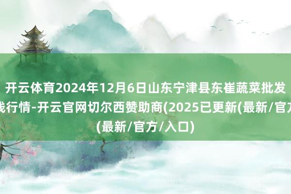 开云体育2024年12月6日山东宁津县东崔蔬菜批发市集价钱行情-开云官网切尔西赞助商(2025已更新(最新/官方/入口)