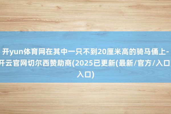 开yun体育网在其中一只不到20厘米高的骑马俑上-开云官网切尔西赞助商(2025已更新(最新/官方/入口)